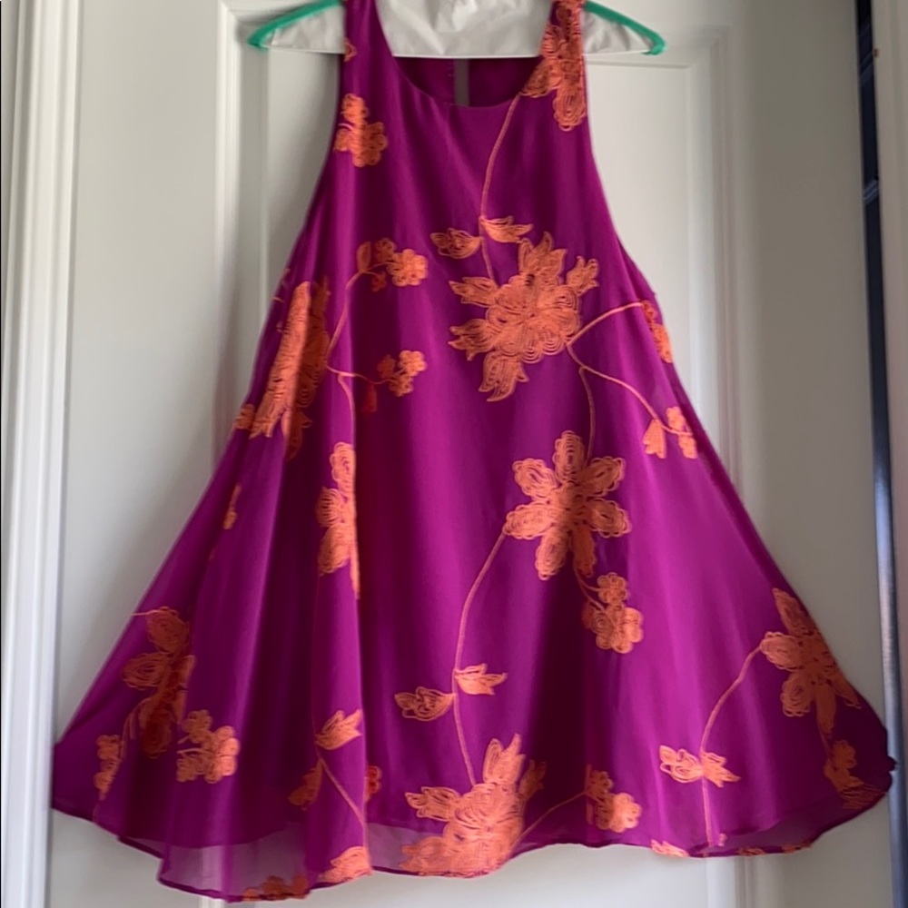 Gianni Bini Purple Mini Swing Dress